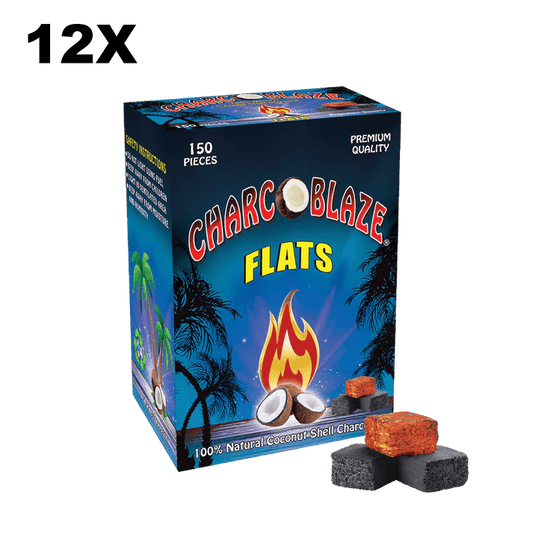 【12/CASE】Charcoblaze Hookah Charcoal Flats - 150pcs (1.5kg) - Hookah Lounges