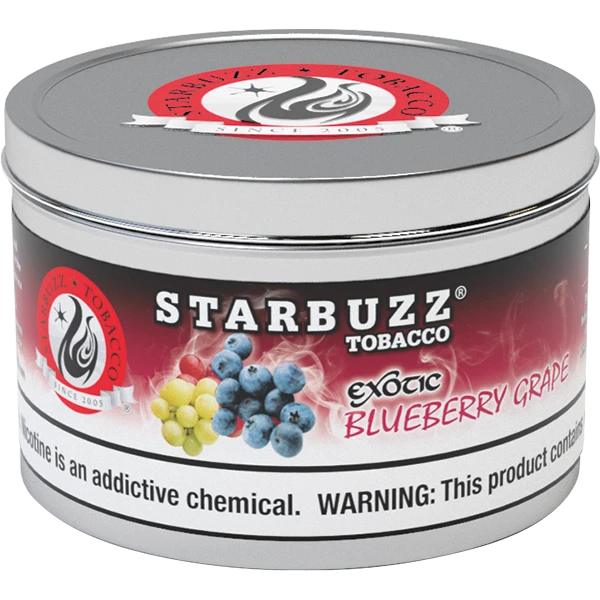 Starbuzz Shisha Tobacco 100g Blueberry Grape - Hookah Lounges