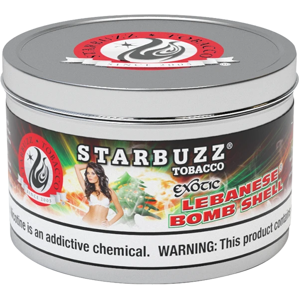 Starbuzz Shisha Tobacco 100g Lebanese Bomb Shell - Hookah Lounges