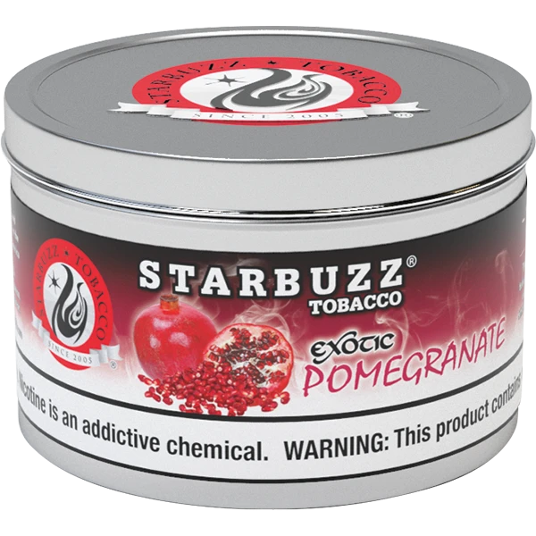 Starbuzz Shisha Tobacco 100g Pomegranate - Hookah Lounges