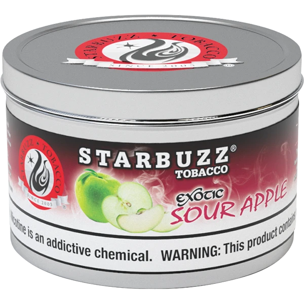 Starbuzz Shisha Tobacco 100g Sour Apple - Hookah Lounges