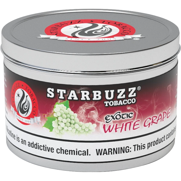 Starbuzz Shisha Tobacco 100g White Grape - Hookah Lounges