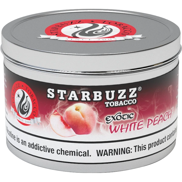 Starbuzz Shisha Tobacco 100g White Peach - Hookah Lounges