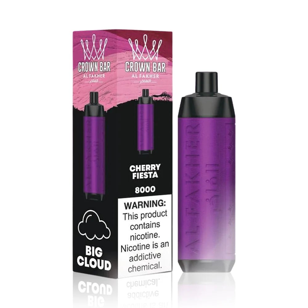 Al Fakher Crown Bar 8000 Disposable Vape Cherry Fiesta - Hookah Lounges