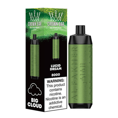 Al Fakher Crown Bar 8000 Disposable Vape Lucid Dream - Hookah Lounges