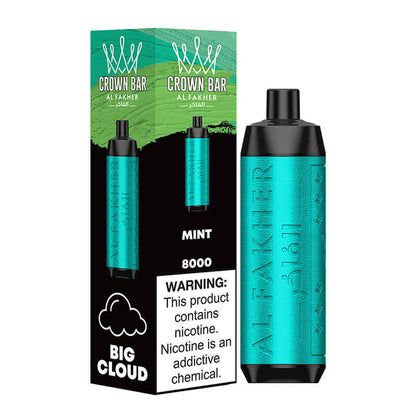 Al Fakher Crown Bar 8000 Disposable Vape Mint - Hookah Lounges