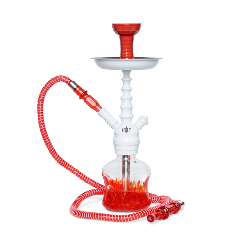 Amira Blizzard Hookah White on Red - Hookah Lounges