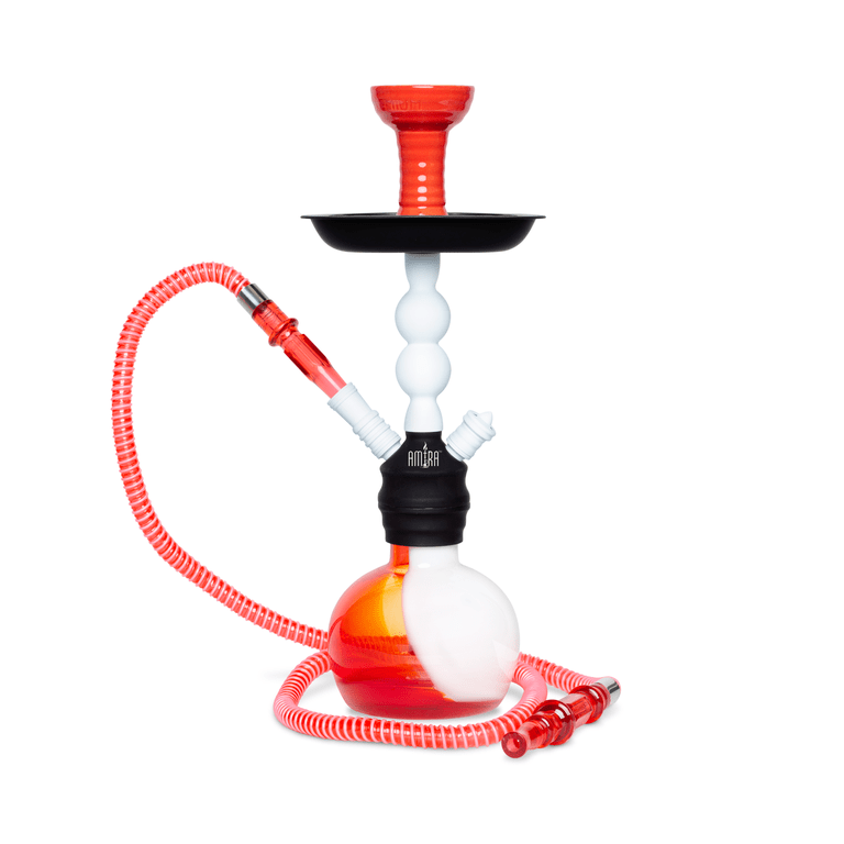 Amira Storm Hookah White on Red - Hookah Lounges