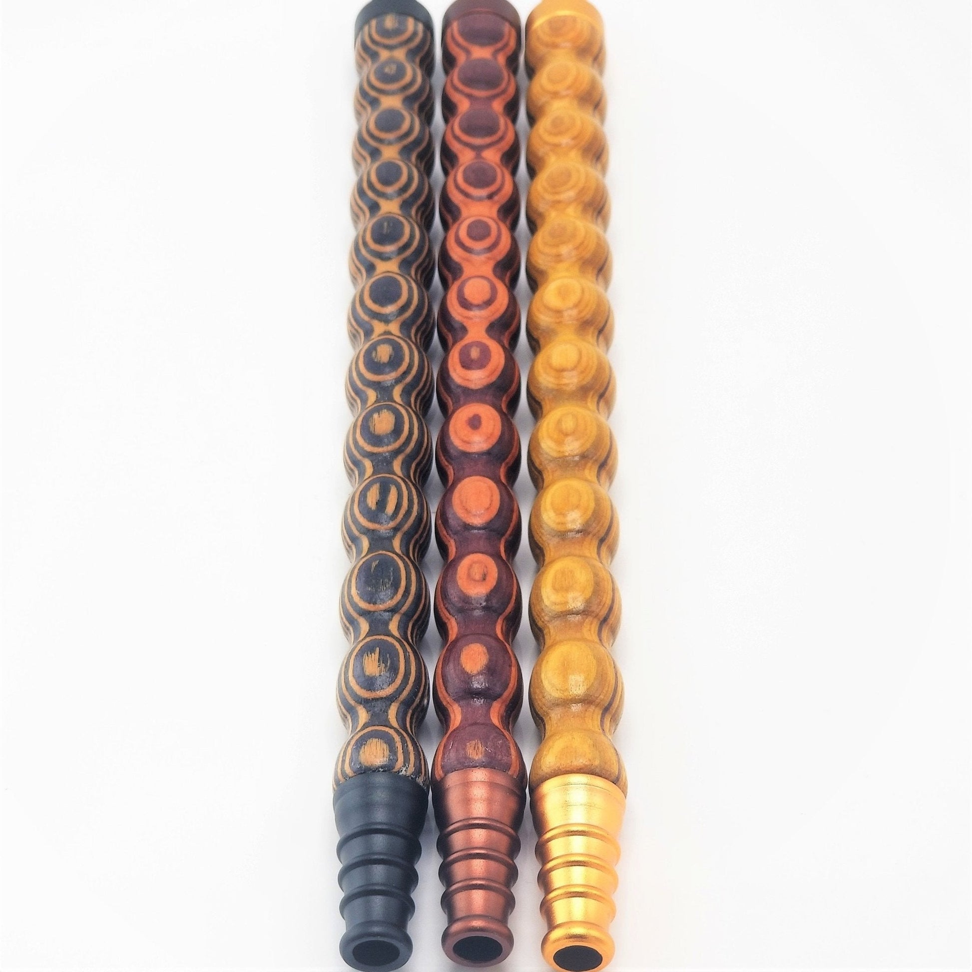 Amira Wooden Handle Hose Coffee - Hookah Lounges