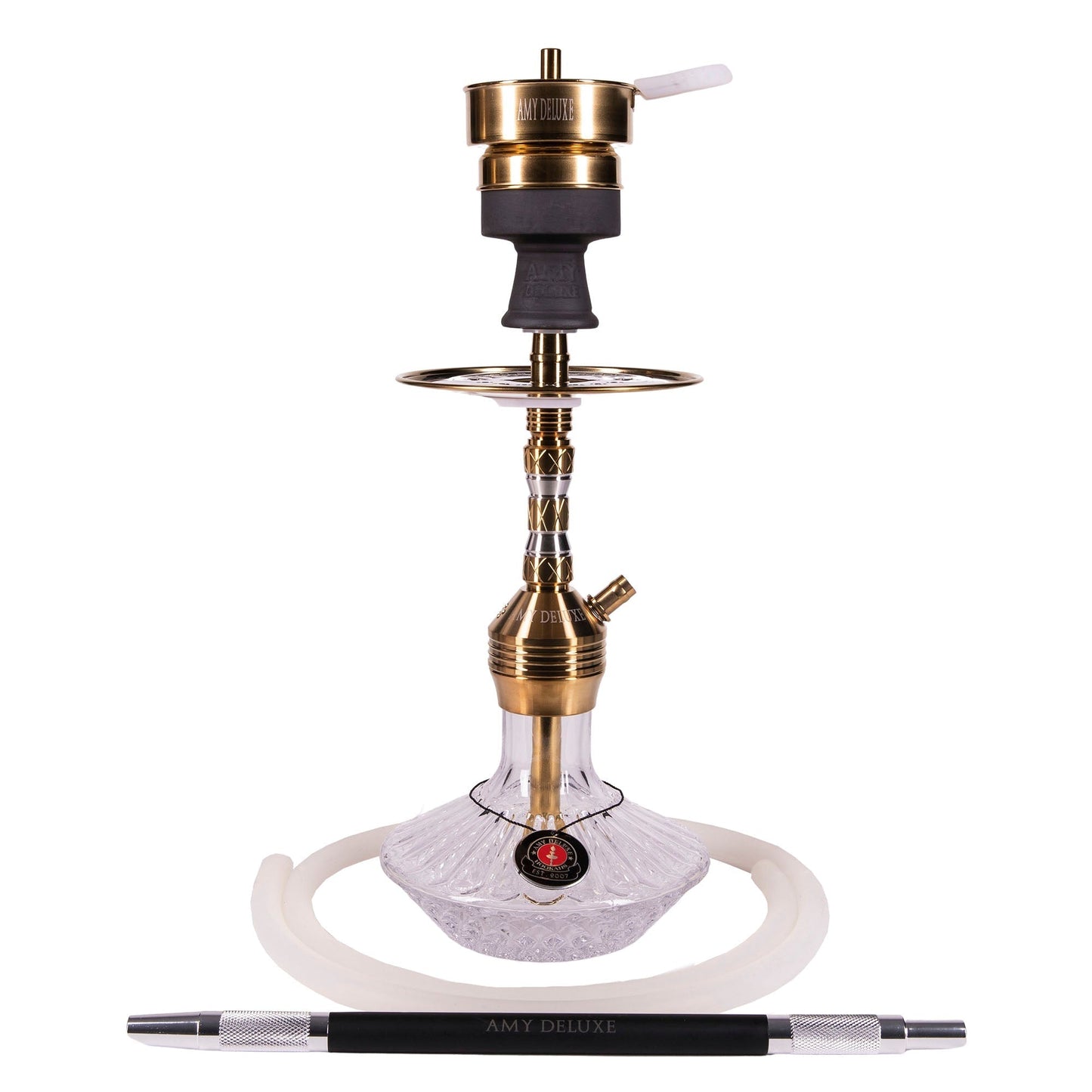 Amy Deluxe Fusion Shine Mini Clear/Gold - Hookah Lounges