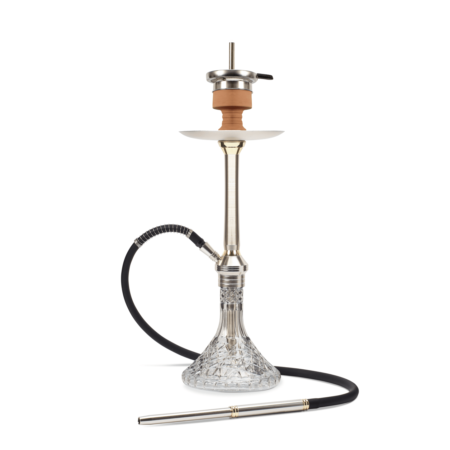 Armada Kraft Hookah 23 inch Silver - Hookah Lounges