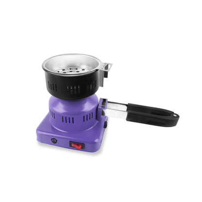 BYO Round Hookah Charcoal Burner Purple - Hookah Lounges