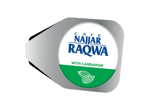 Cafe Najjar Raqwa Cardamom Coffee Capsules – Single Cup | Authentic Lebanese Coffee 5 Pack - Hookah Lounges