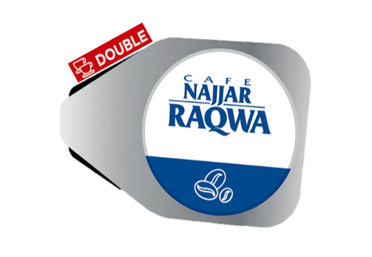 Cafe Najjar Raqwa Plain Coffee Capsules – Double Cup | Authentic Lebanese Coffee 5 Pack - Hookah Lounges