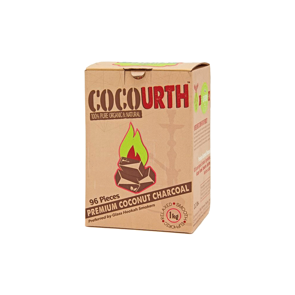 Cocourth Organic Hookah Charcoal Flats 96pcs - Hookah Lounges