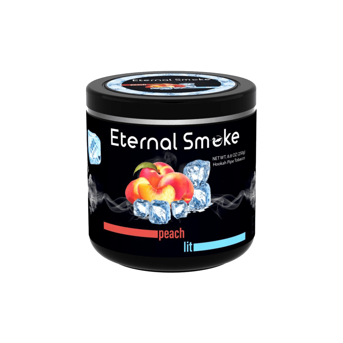 Eternal Smoke Shisha Tobacco 250g Peach Lit - Hookah Lounges