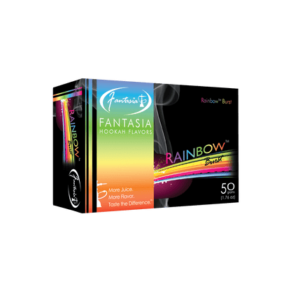 Fantasia Shisha Tobacco Rainbow Burst 200g Jar - Hookah Lounges