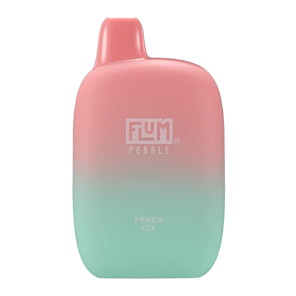 Flum Pebble Disposable Vape 6000 Puffs - Box (10 pcs) Peach Icy - Hookah Lounges