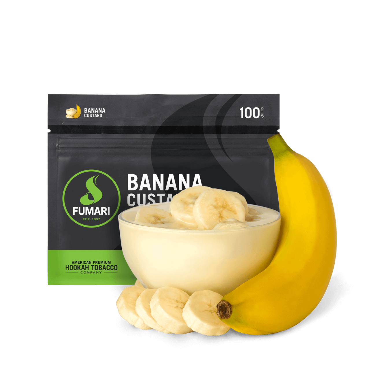 Fumari Shisha 100g Banana Custard - Hookah Lounges