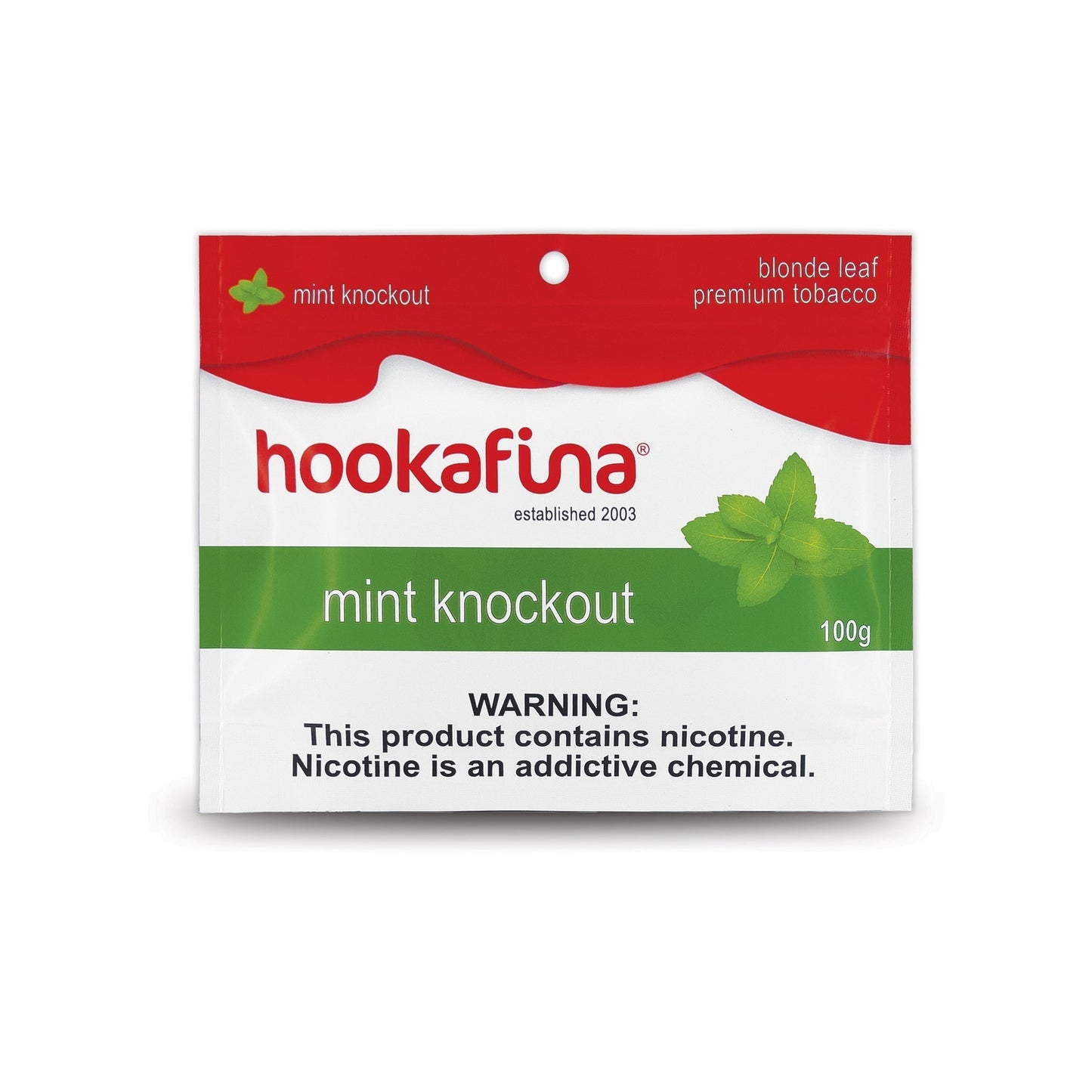 Hookafina 100g - Mint Knockout - Hookah Lounges