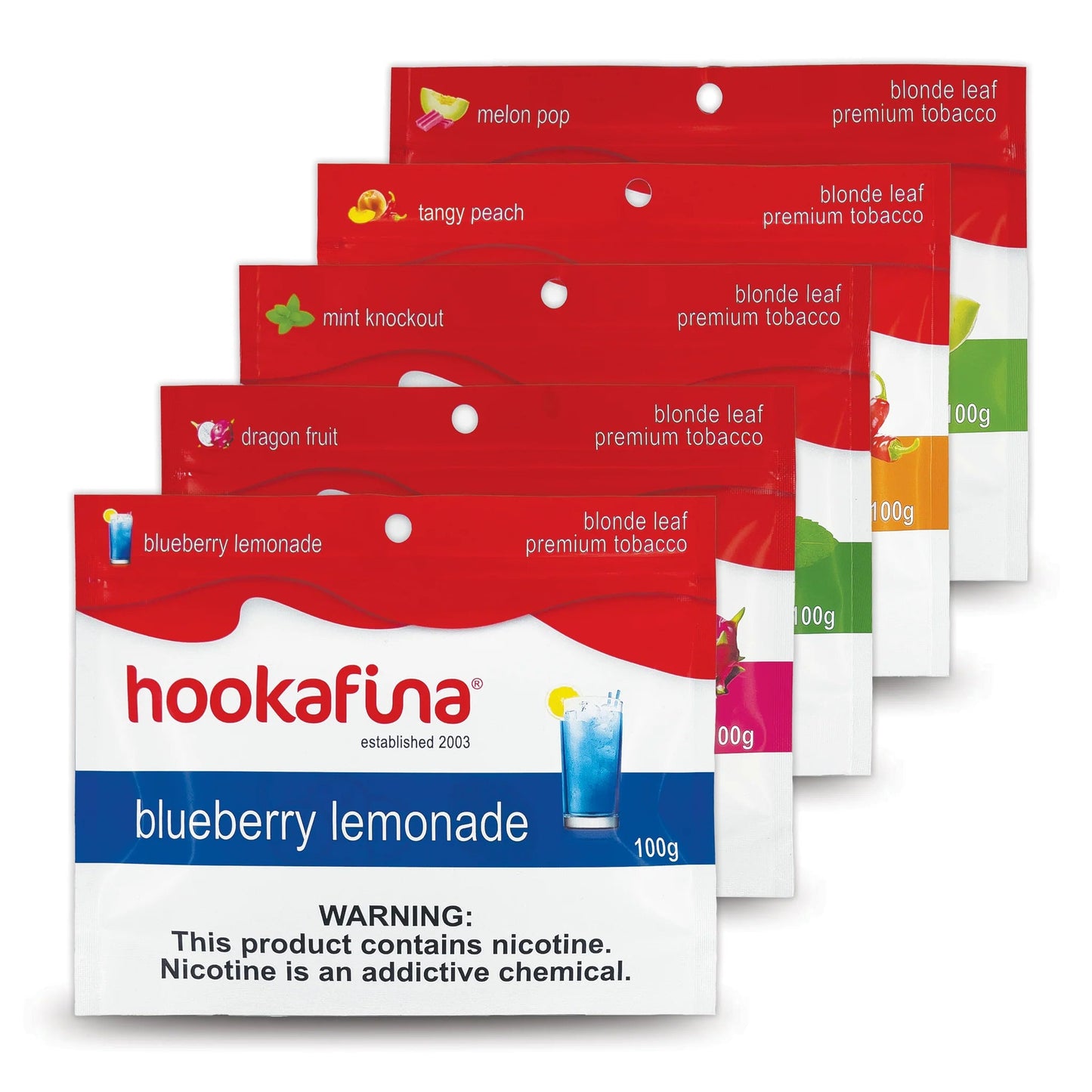 Hookafina Hookah Tobacco 100g Blueberry Lemonade - Hookah Lounges