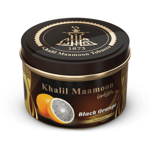 Khalil Mamoon Shisha Tobacco Black Orange 250g - Hookah Lounges