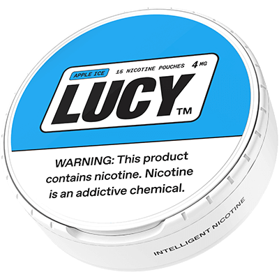 Lucy Nicotine Pouches 4mg - Roll (5 Cans) Apple Ice - Hookah Lounges