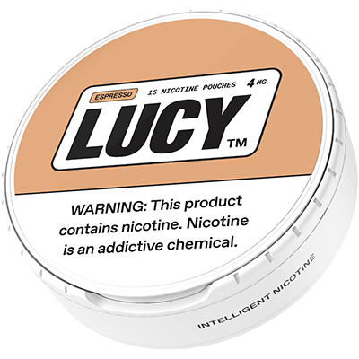 Lucy Nicotine Pouches 4mg - Roll (5 Cans) Espresso - Hookah Lounges