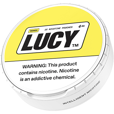 Lucy Nicotine Pouches 4mg - Roll (5 Cans) Mango - Hookah Lounges