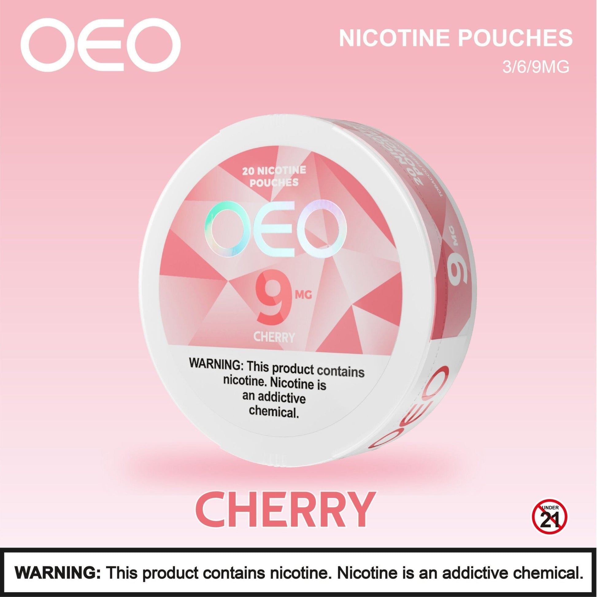 OEO Nicotine Pouches 9mg - Roll (5 Cans) Cherry - Hookah Lounges