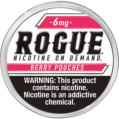 Rogue Nicotine Pouches 6mg - Roll (5 Cans) Berry - Hookah Lounges