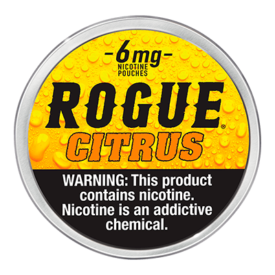 Rogue Nicotine Pouches 6mg - Roll (5 Cans) Citrus - Hookah Lounges