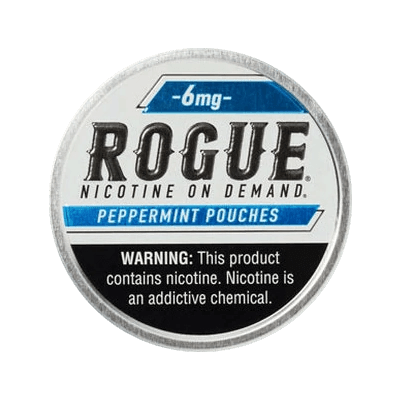 Rogue Nicotine Pouches 6mg - Roll (5 Cans) Peppermint - Hookah Lounges