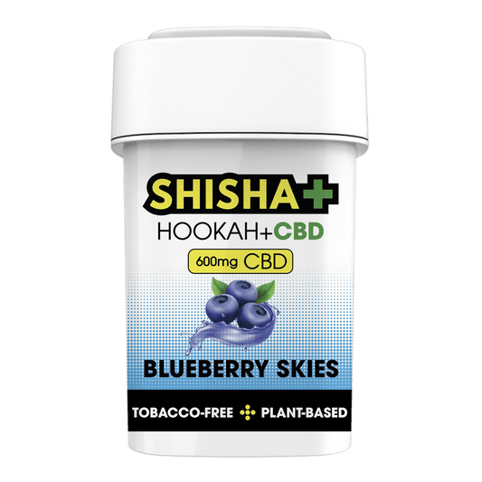 Shisha+ CBD Infused Shisha Blueberry Skies 100g - Hookah Lounges