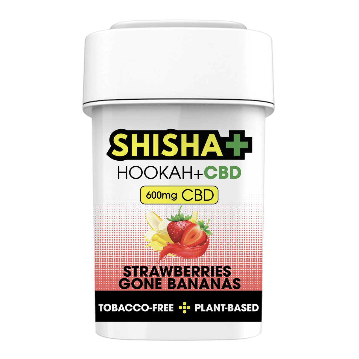 Shisha+ CBD Infused Shisha Strawberries Gone Bananas 100g - Hookah Lounges