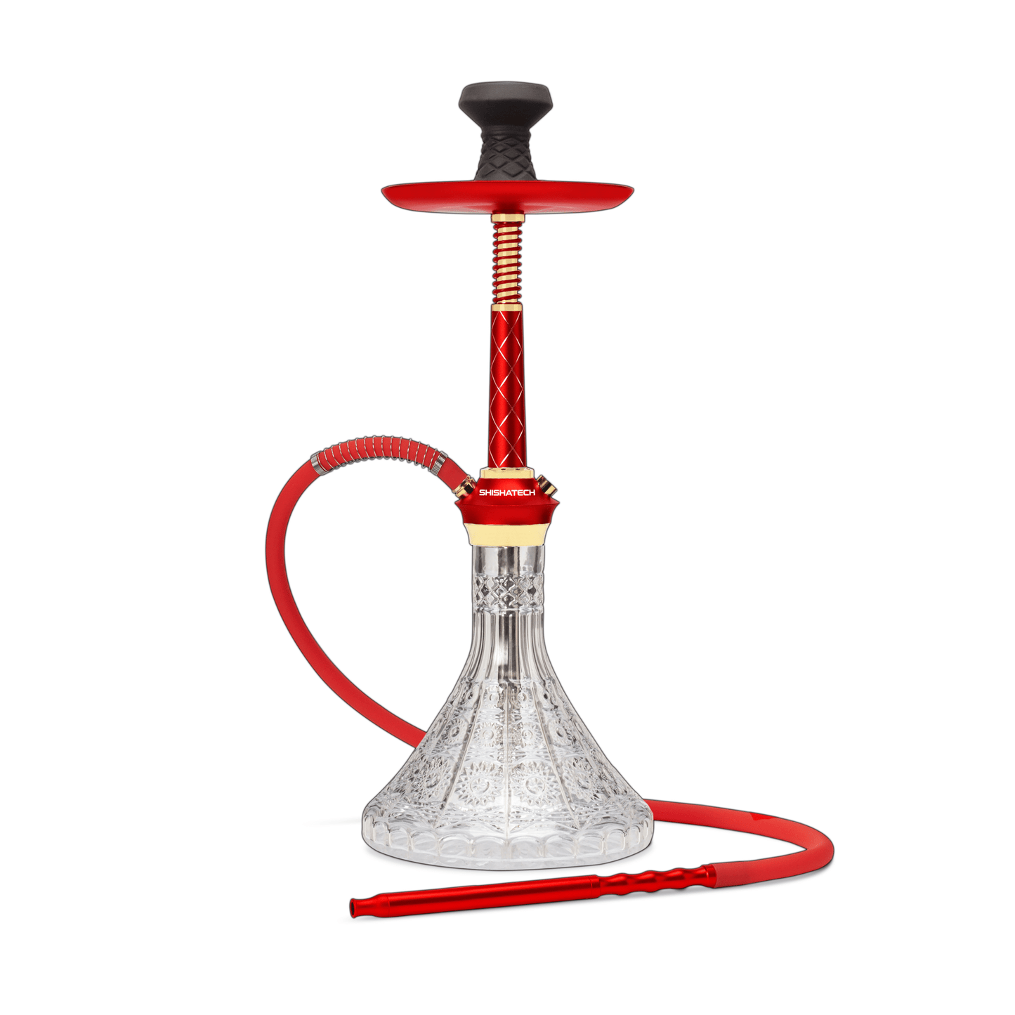 Shishatech Gemini X Hookah 24" Red - Hookah Lounges