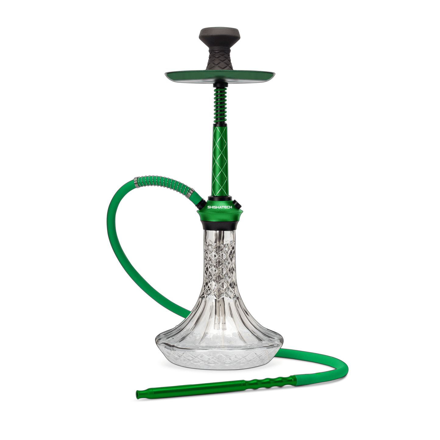 Shishatech Gemini Y Hookah 24" Green - Hookah Lounges