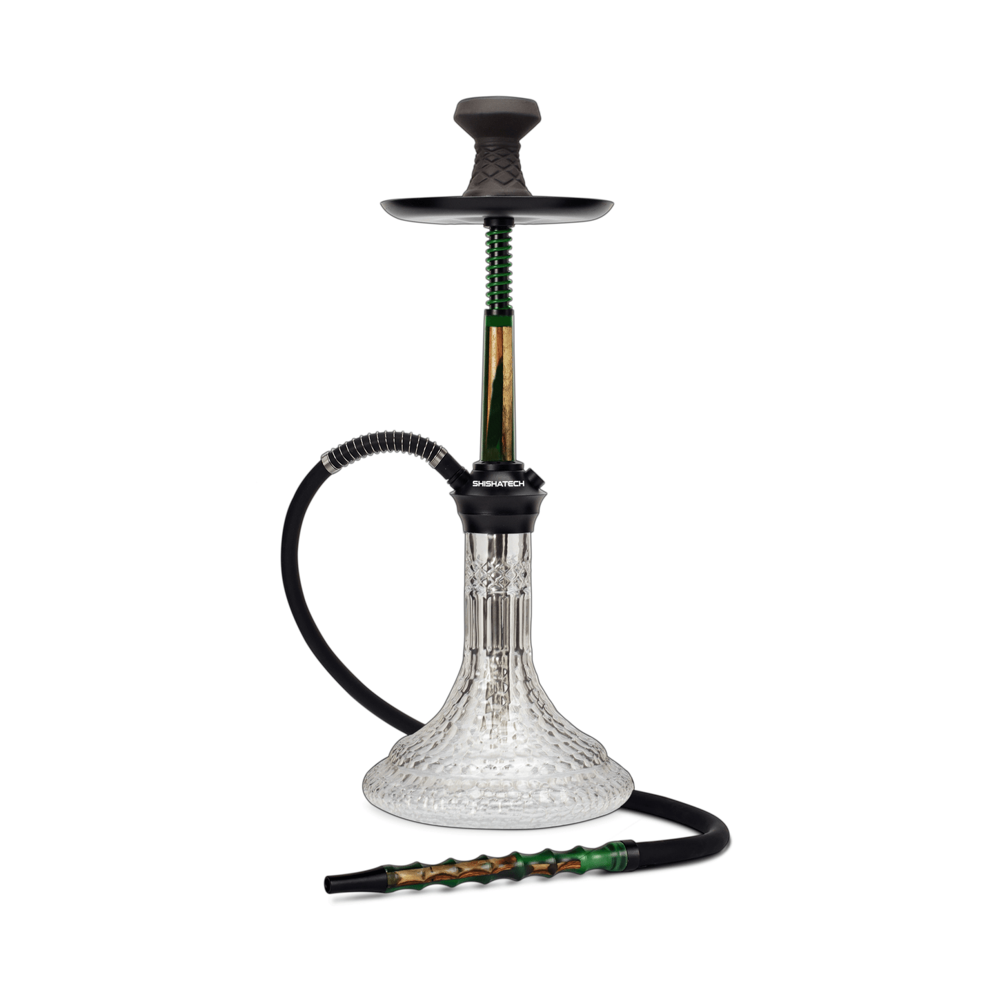 Shishatech Gemini Z Hookah 24" Green - Hookah Lounges