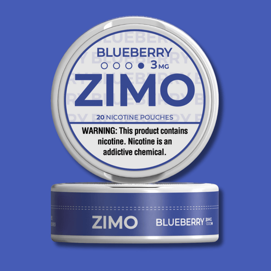 Zimo Nicotine Pouches 3mg - Roll (5 Cans) Blueberry - Hookah Lounges