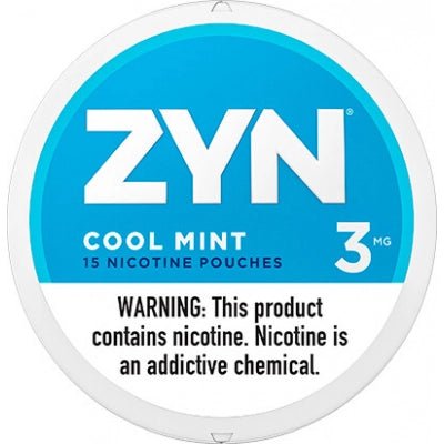 ZYN Nicotine Pouches 3mg - Roll (5 Cans) Cool Mint - Hookah Lounges