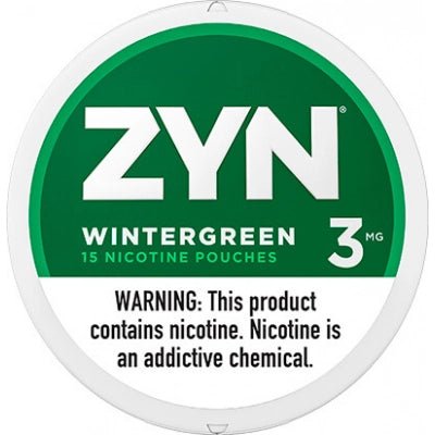 ZYN Nicotine Pouches 3mg - Roll (5 Cans) Wintergreen - Hookah Lounges