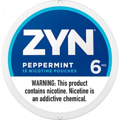 ZYN Nicotine Pouches 6mg - Roll (5 Cans) Peppermint - Hookah Lounges