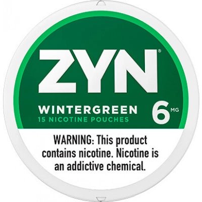 ZYN Nicotine Pouches 6mg - Roll (5 Cans) Wintergreen - Hookah Lounges